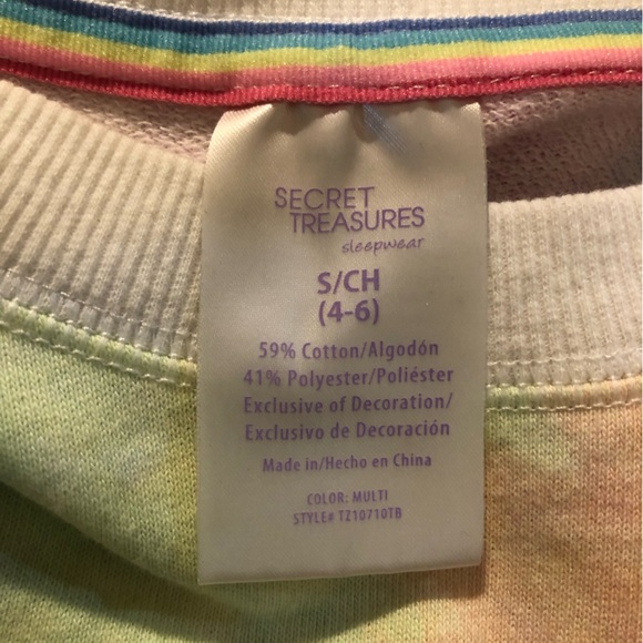 Secret Treasures Tie dye sweatshirt with tied sides. - Picture 7 of 9